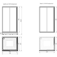 Radomir 100x110 L 1-03-6-1-0-1230 (прозрачное стекло) Image #2