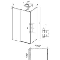 Grossman Galaxy 120x80x195 120.K33.01.1280.42.10 (графит сатин/тонированное стекло) Image #10