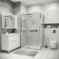 Grossman Cosmo 110x80x195 120.K33.02.1180.10.02 (хром/стекло шиншилла) Image #6