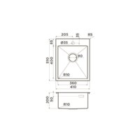 Omoikiri Akisame 41 GB (графит) Image #2