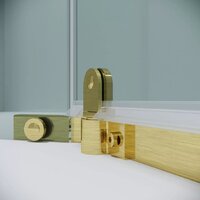 Grossman Pragma 90x90x195 302.K33.03.9090.32.00 (золото сатин/прозрачное стекло) Image #5