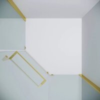 Grossman Pragma 90x90x195 302.K33.03.9090.32.00 (золото сатин/прозрачное стекло) Image #6