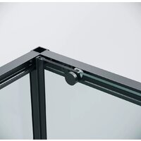 Grossman Galaxy 120x90x195 120.K33.01.1290.21.00 (черный матовый/прозрачное стекло) Image #4