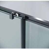 Grossman Cosmo 100x80x195 120.K33.02.1080.42.00 (графит сатин/прозрачное стекло) Image #3