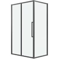 Grossman Cosmo 100x80x195 120.K33.02.1080.42.00 (графит сатин/прозрачное стекло) Image #1