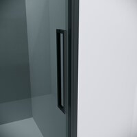 Grossman Cosmo 110x80x195 120.K33.02.1180.21.10 (черный матовый/тонированно стекло) Image #2