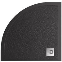 BelBagno TRAY-MR-UNO-R-90-550-35-NERO 90x90