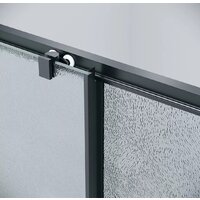 Grossman Cosmo 100x80x195 120.K33.02.1080.21.02 (черный матовый/шиншилла стекло) Image #3