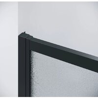 Grossman Cosmo 100x80x195 120.K33.02.1080.21.02 (черный матовый/шиншилла стекло) Image #5