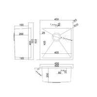 ARFEKA AF 450*505 Black PVD Nano Image #3