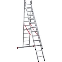 Новая высота NV 323 трёхсекционная профессиональная 3x11 ступеней Image #4