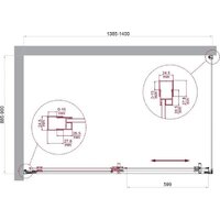 BelBagno LUCE-AH-1-140/90-C-Cr Image #7