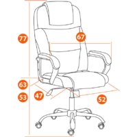 TetChair Bergamo (ткань, хром 22/темно-серый F68) Image #19