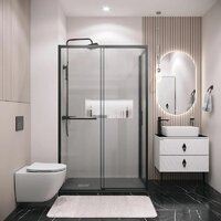 Grossman Style 110x80x195 120.K33.05.1180.21.02 (черный матовый/стекло шиншилла) Image #8