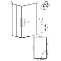Grossman Galaxy 120x70x195 300.K33.01.1270.21.10 (черный матовый/тонированное стекло) Image #11