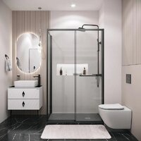 Grossman Style 110x100x195 120.K33.05.1110.21.00 (черный матовый/стекло прозрачное) Image #8