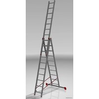 Новая высота NV 323 трёхсекционная профессиональная 3x10 ступеней Image #3