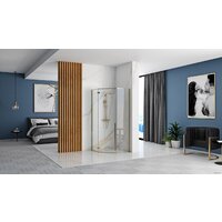 Rea Diamond 90x90 (золотой/прозрачное стекло) Image #5