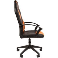 CHAIRMAN Стандарт СТ-17 Гейм (экопремиум, черный/оранжевый) Image #3