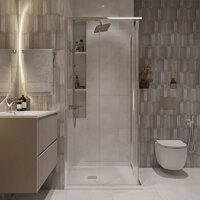 Niagara NG-6624-34 100x100x195 (хром/прозрачное стекло) Image #2