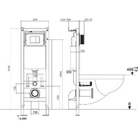 Roxen Antares в комплекте с инсталляцией Asten Readle Zentralmodul AR0601-185W с белой кнопкой Image #20