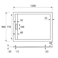Cezares TRAY-AS-AH-120/90-30-NERO 120x90 Image #8