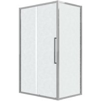 Grossman Cosmo 110x90x195 120.K33.02.1190.10.02 (хром/стекло шиншилла) Image #1