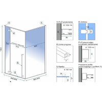 Rea Fargo 90х90 (золото/прозрачное стекло) Image #6