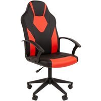 CHAIRMAN Стандарт СТ-17 Гейм (экопремиум, черный/красный) Image #1