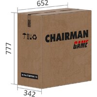 CHAIRMAN Стандарт СТ-17 Гейм (экопремиум, черный/красный) Image #4