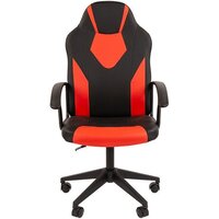 CHAIRMAN Стандарт СТ-17 Гейм (экопремиум, черный/красный) Image #2