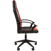 CHAIRMAN Стандарт СТ-17 Гейм (экопремиум, черный/красный) Image #3