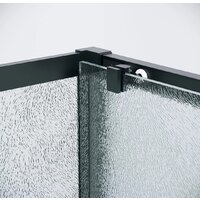 Grossman Cosmo 100x70x195 120.K33.02.1070.21.02 (черный матовый/шиншилла стекло) Image #4