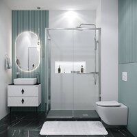 Grossman Style 100x100x195 120.K33.05.1010.10.00 (хром/стекло прозрачное) Image #7