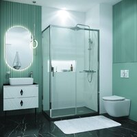 Grossman Style 100x100x195 120.K33.05.1010.10.00 (хром/стекло прозрачное) Image #9