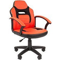 CHAIRMAN Kids 110 (экопремиум, черный/красный)