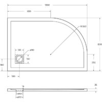 BelBagno TRAY-MR-UNO-RH-120/80-550-35-W-R-CR 120x80 Image #8