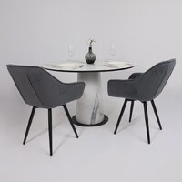 Lepremo AV 1317 HPL+МДФ 1200 (мрамор белый/черный) Image #8