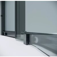 Grossman Cosmo 100x100x195 301.K33.02.1010.42.00 (графит сатин/прозрачное стекло) Image #5