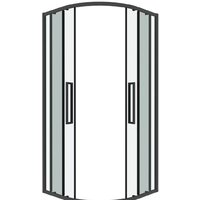 Grossman Cosmo 100x100x195 301.K33.02.1010.42.00 (графит сатин/прозрачное стекло) Image #2