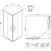Niagara NG-3623-34 90x90x195 (хром/шиншилла стекло) Image #12