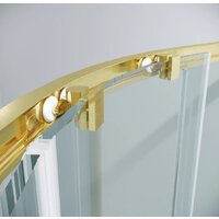 Grossman Cosmo 100x100x195 301.K33.02.1010.32.00 (золото сатин/прозрачное стекло) Image #4