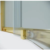 Grossman Cosmo 100x100x195 301.K33.02.1010.32.00 (золото сатин/прозрачное стекло) Image #5