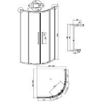 Grossman Cosmo 100x100x195 301.K33.02.1010.32.00 (золото сатин/прозрачное стекло) Image #11