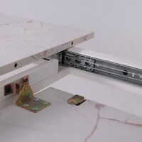 Lepremo AV 1209/1 МДФ раздвижной 1200-1600x800 (Азул Оникс/белый) Image #14