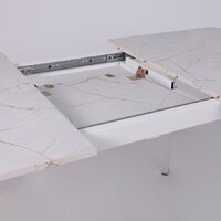 Lepremo AV 1209/1 МДФ раздвижной 1200-1600x800 (Азул Оникс/белый) Image #13