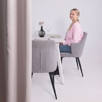 Lepremo AV 1209/1 МДФ раздвижной 1200-1600x800 (Азул Оникс/белый) Image #2