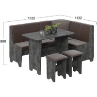 Трия Техас исп. 1 (ателье темный/экокожа коричневый) Image #2