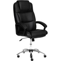 TetChair Bergamo (хром/кожзам черный)