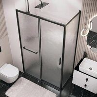 Grossman Style 130x80x195 120.K33.05.1380.21.02 (черный матовый/стекло шиншилла) Image #10